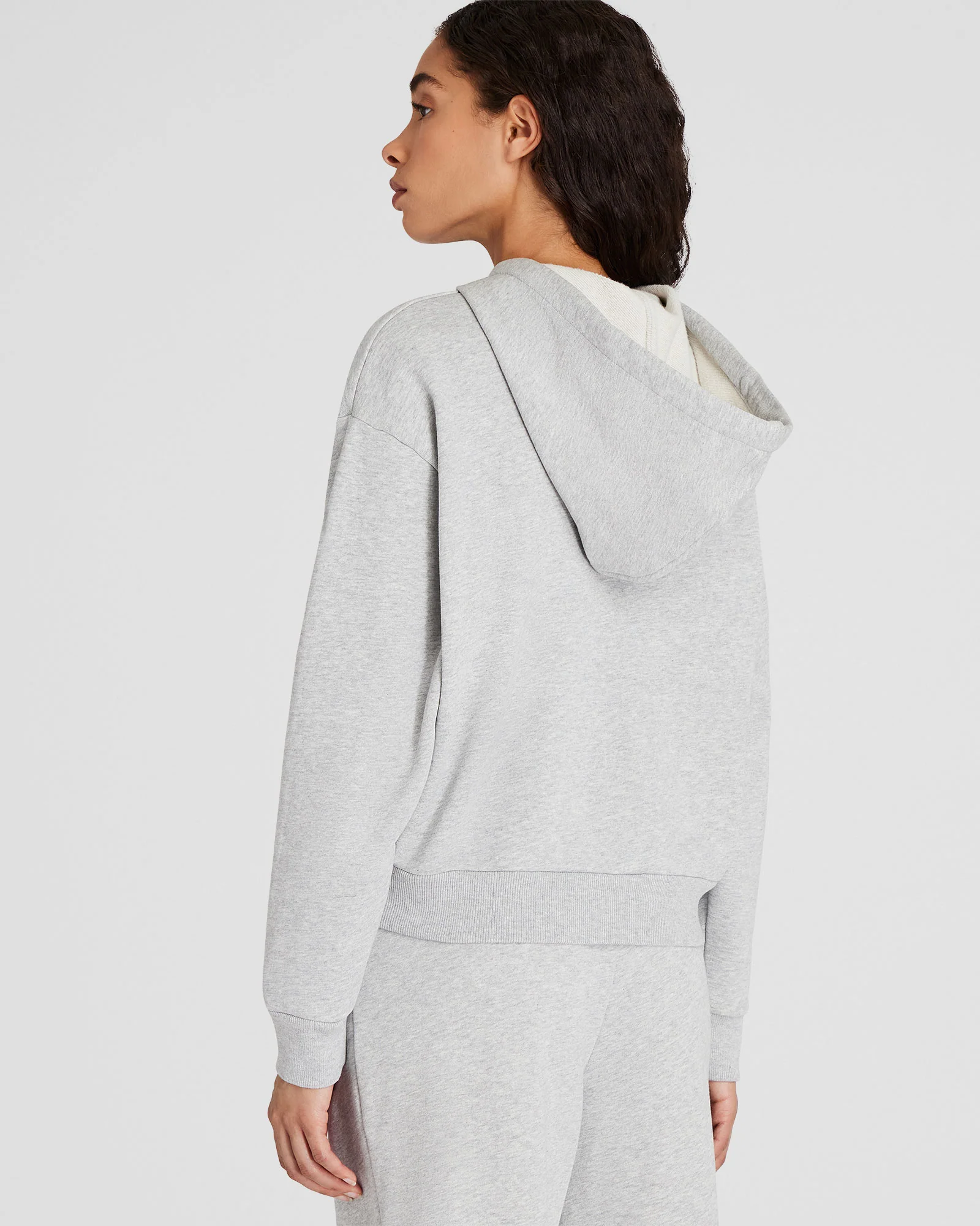 Classic Cropped Cotton Hoodie - Image 3