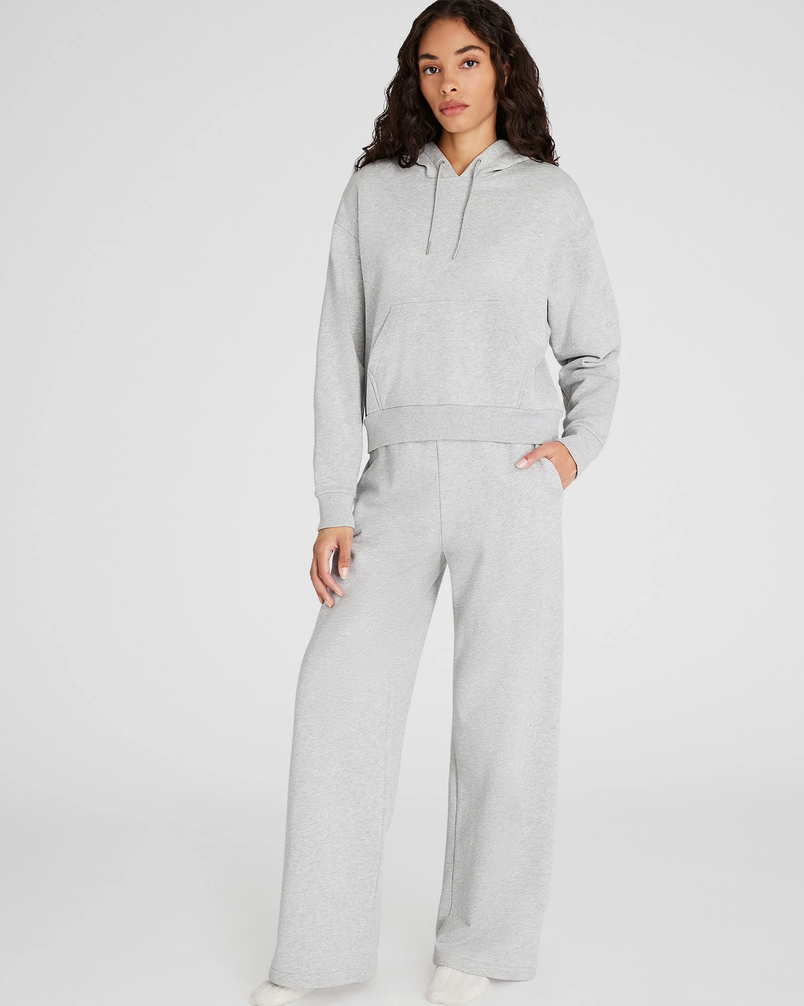 Classic Cropped Cotton Hoodie - Image 4