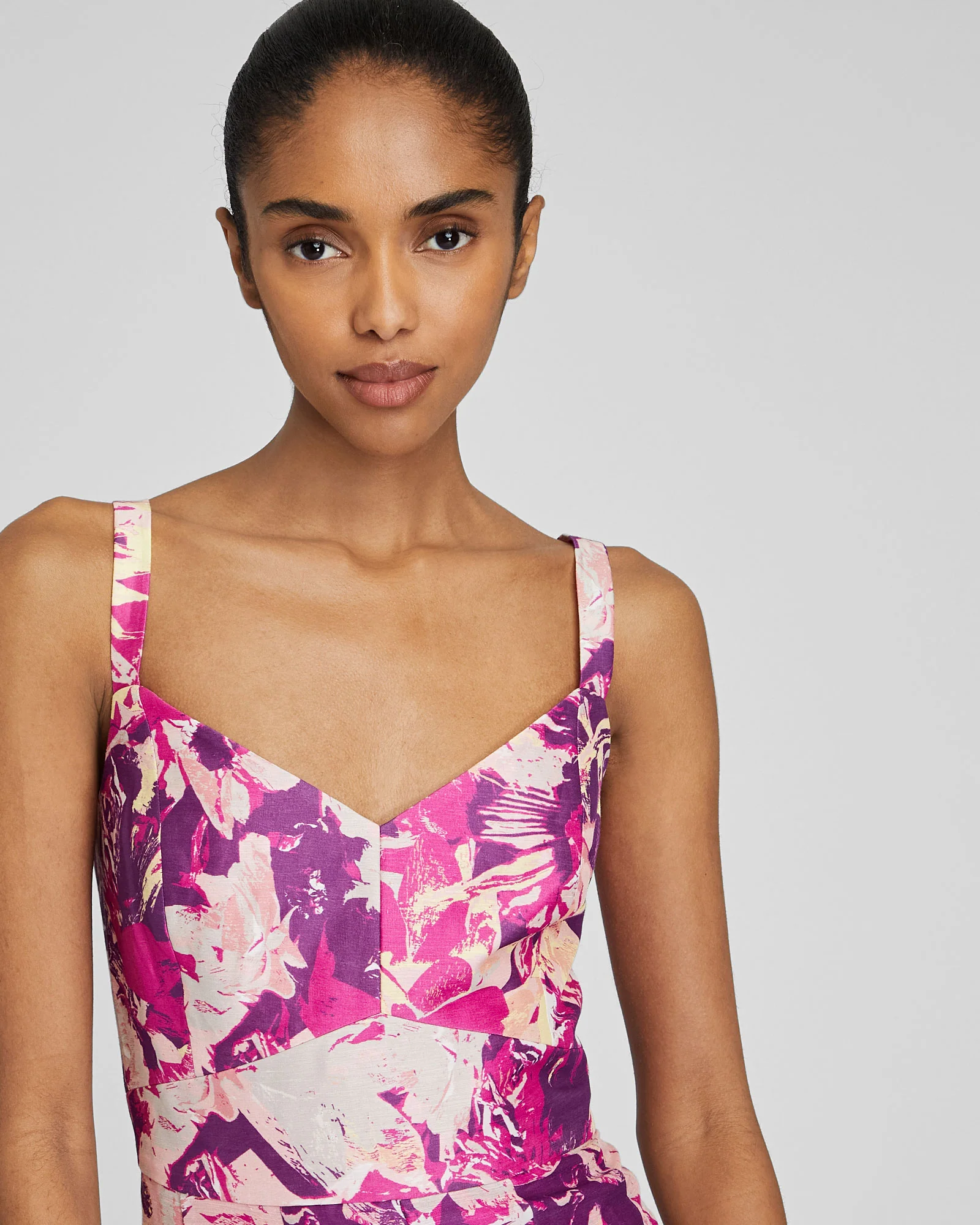 Fluted Hem Mini Dress - Image 3