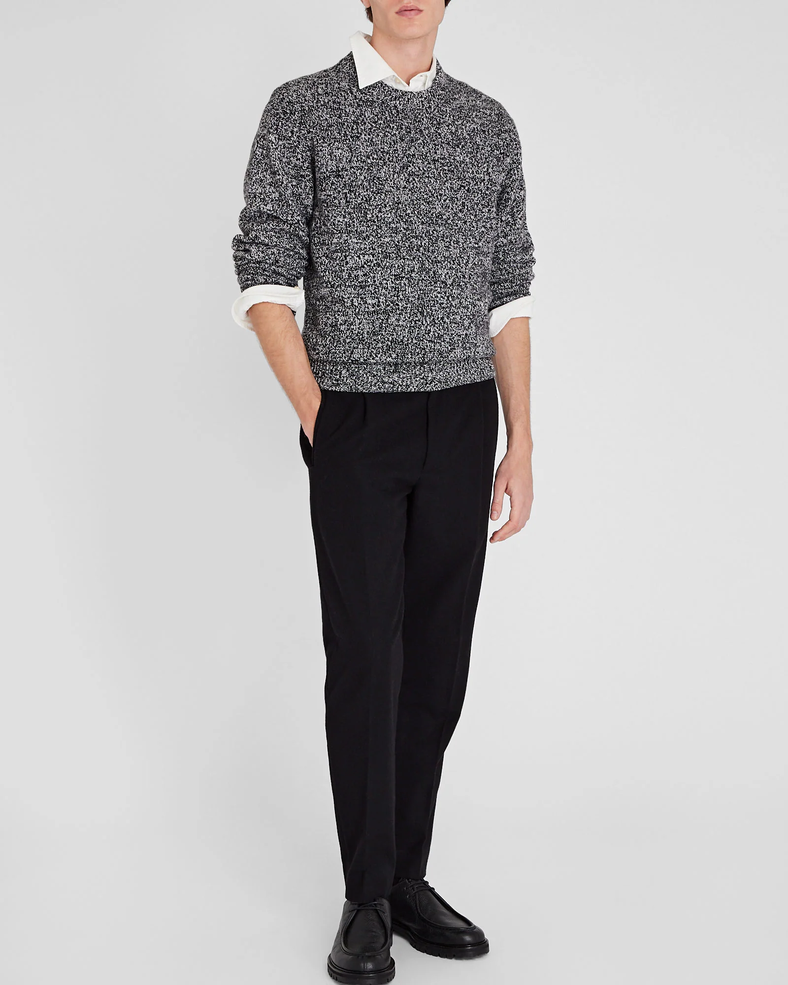 Marl Wool Blend Crewneck - Image 4