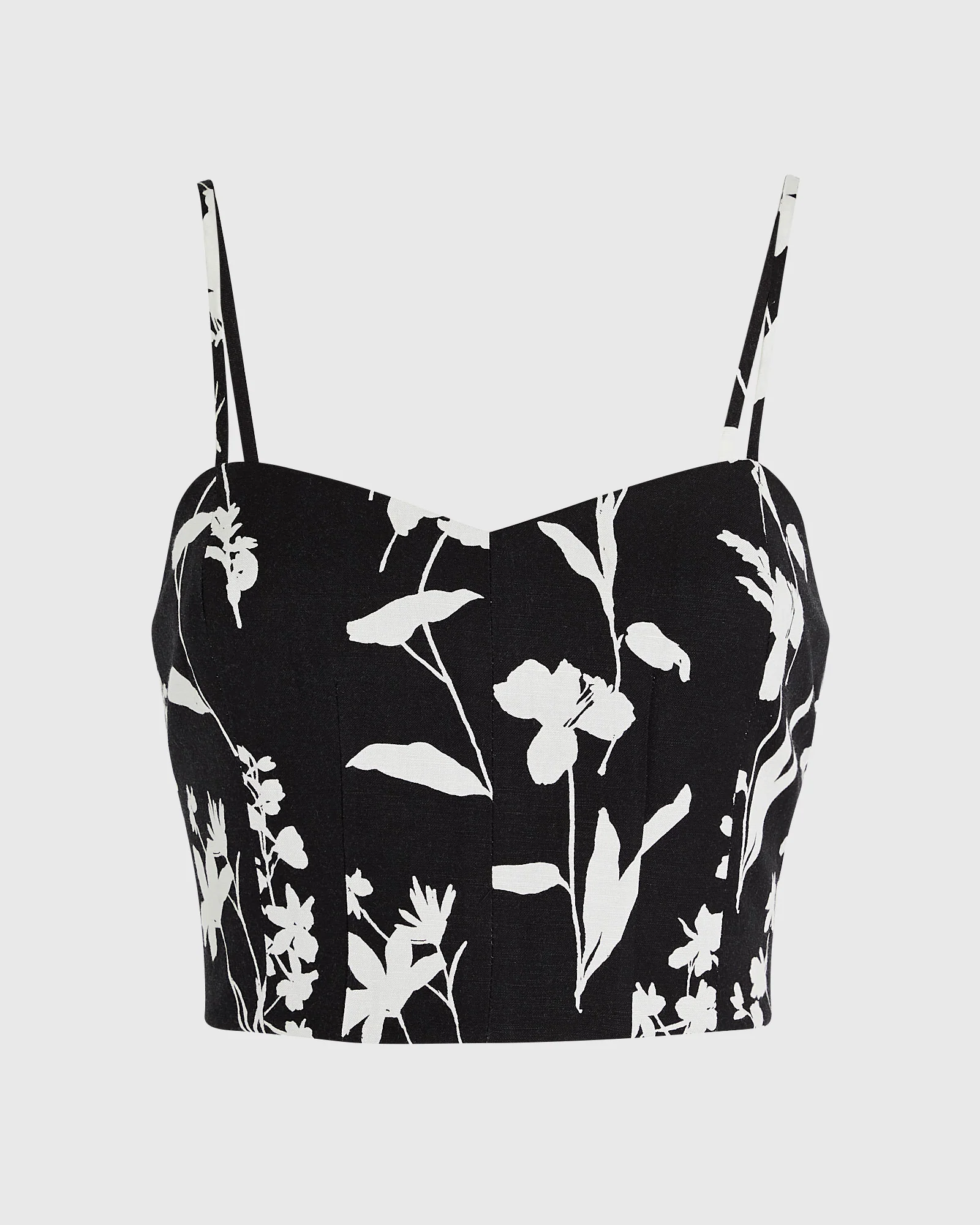 Printed Smocked Bandeau Top - Image 5