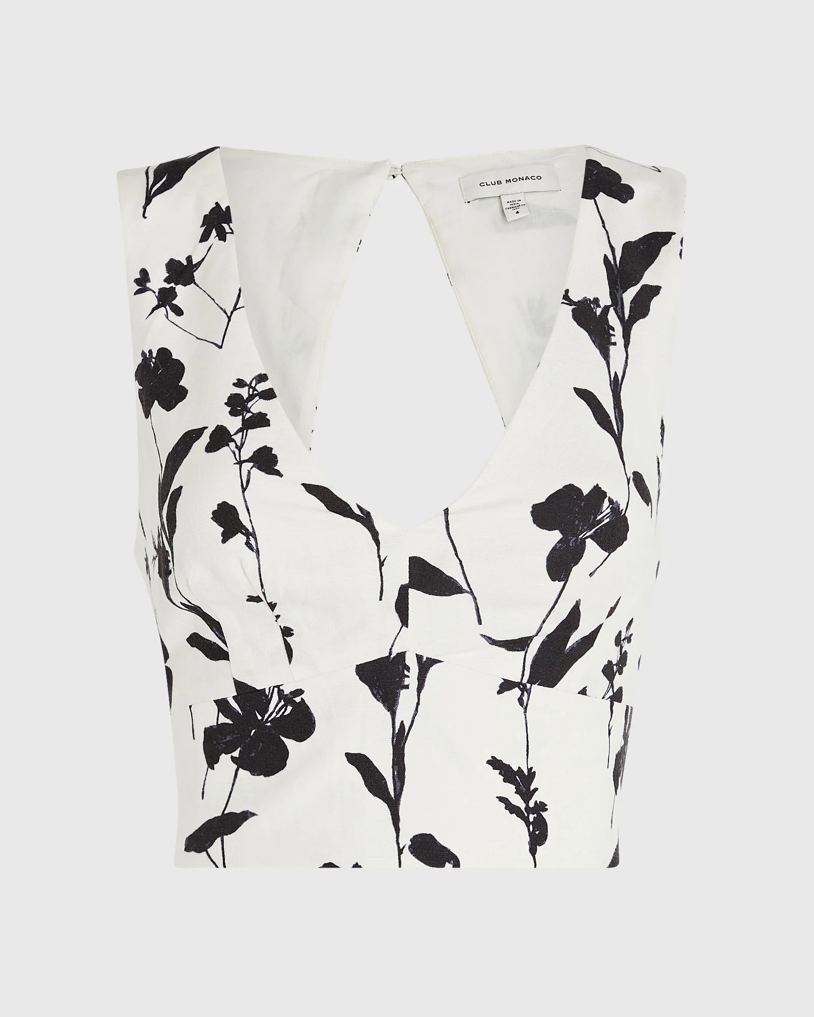Printed V-Neck Shell Top - Image 5