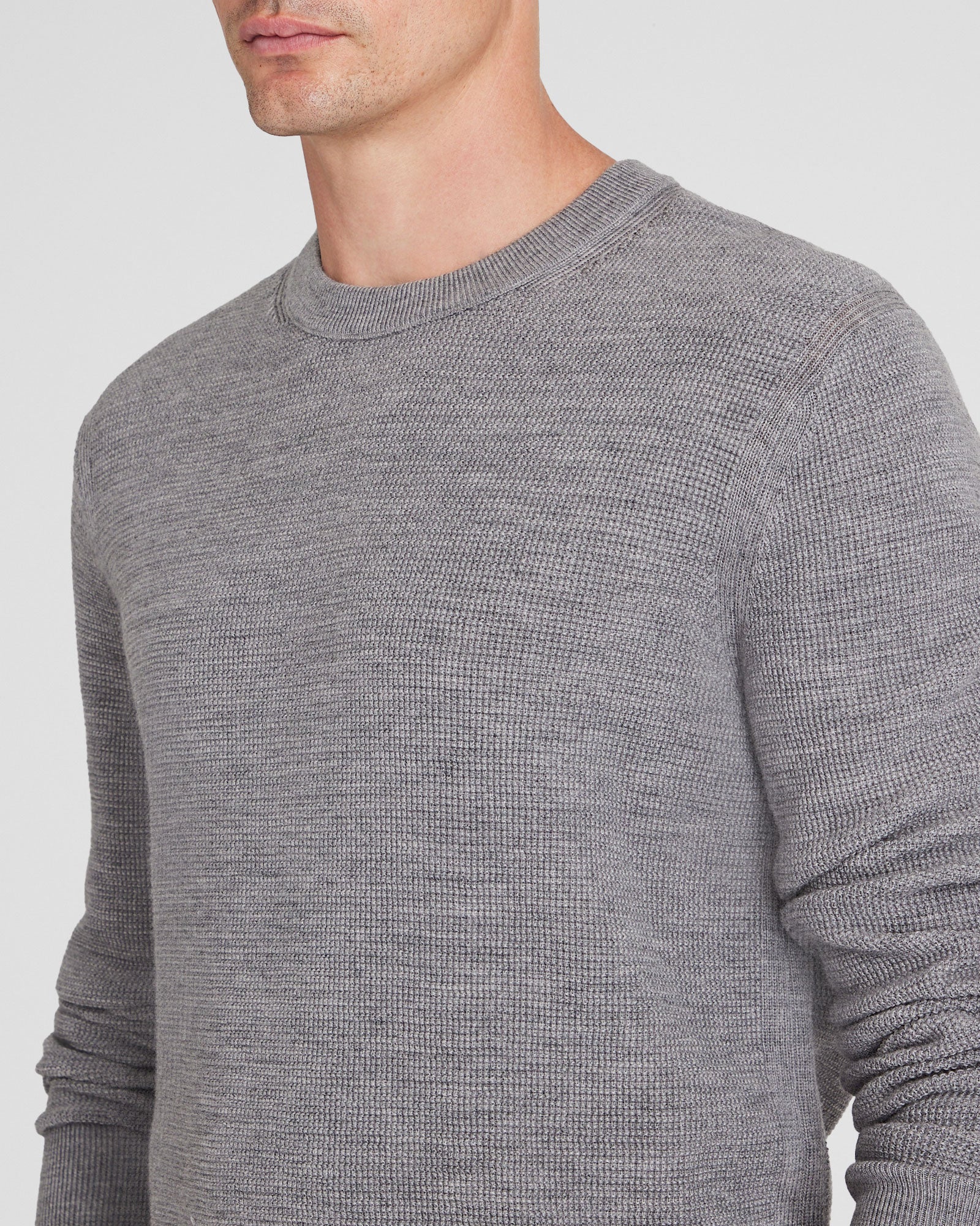 Refined Textured Wool Sweater - Image 4