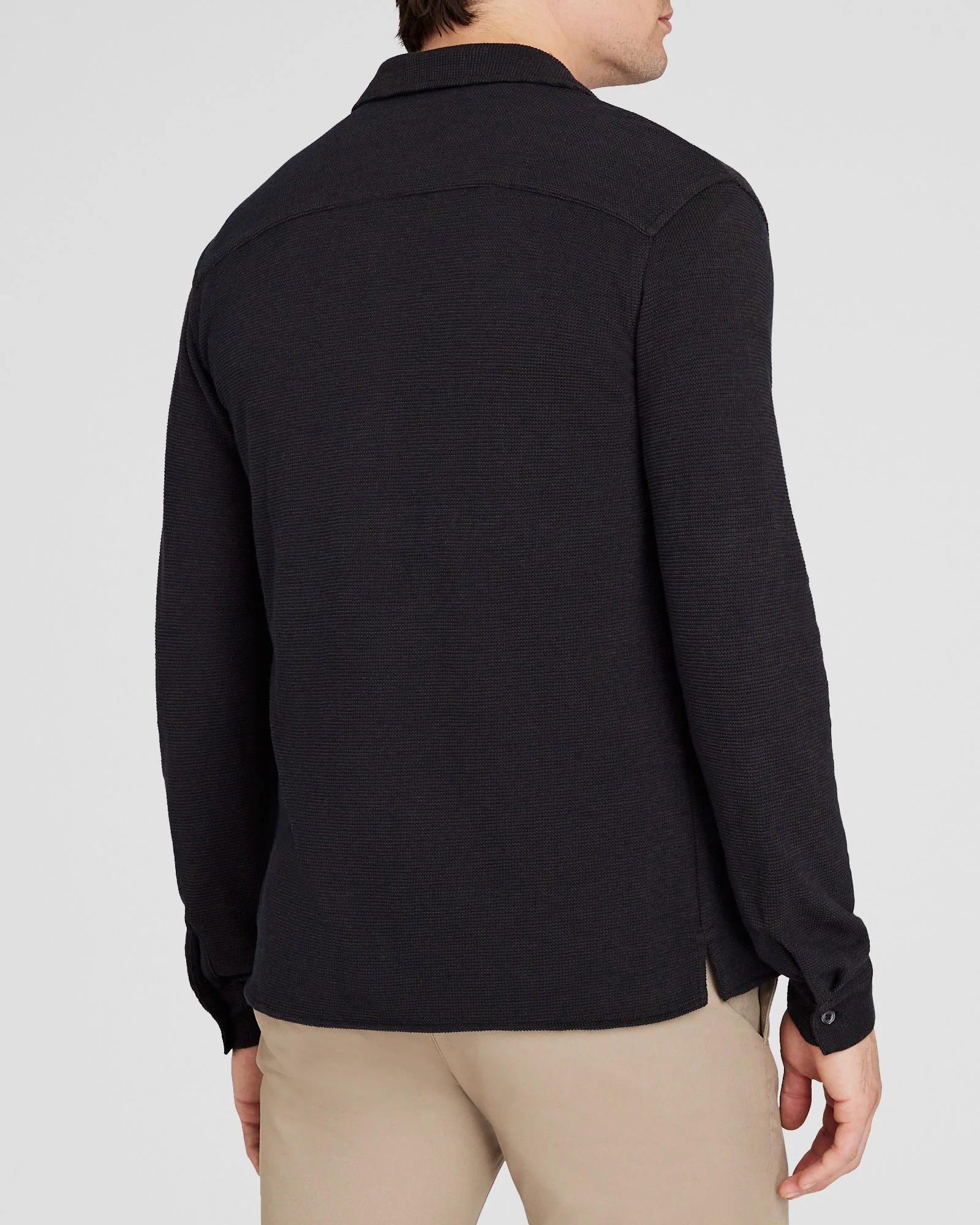 Relaxed Waffle Knit Shirt - Image 3