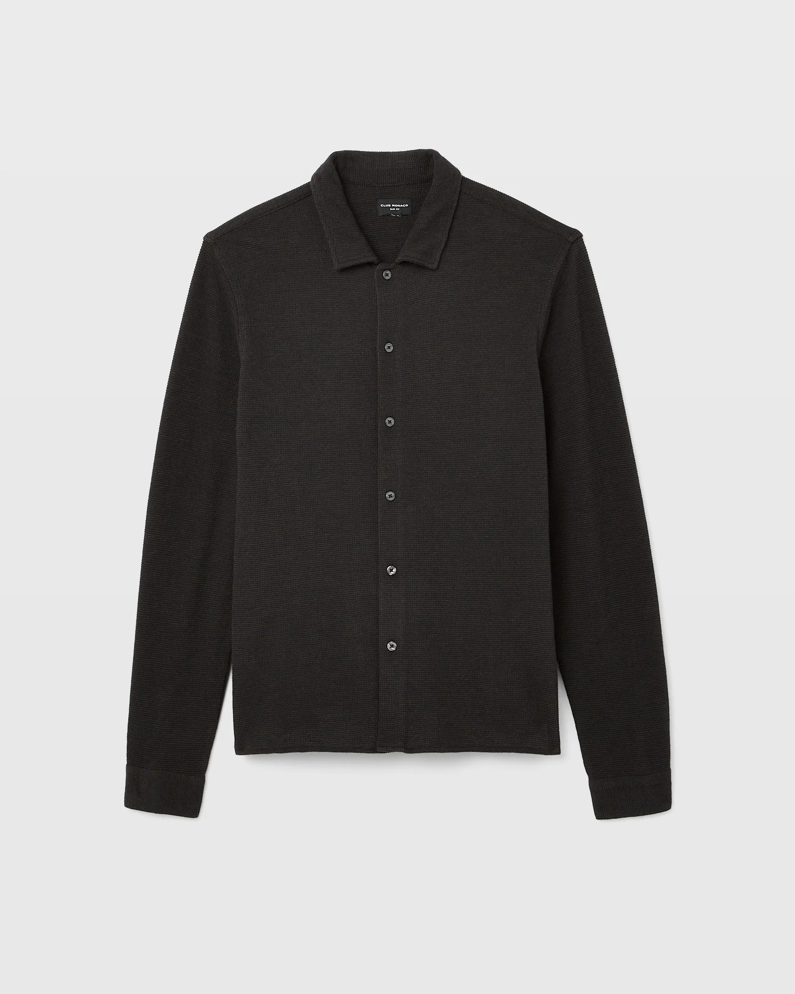 Relaxed Waffle Knit Shirt - Image 5