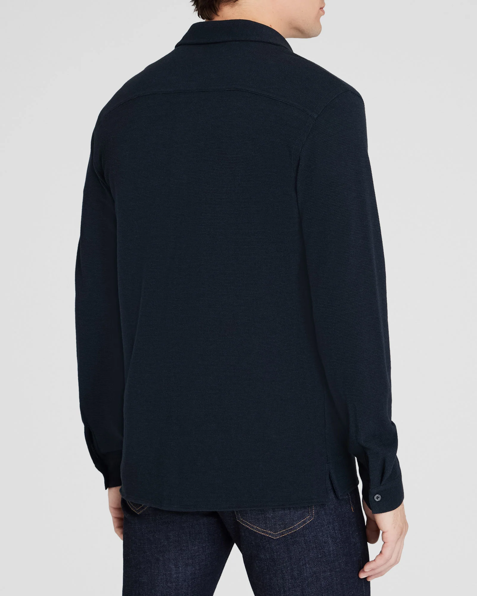 Relaxed Waffle Knit Shirt - Image 3
