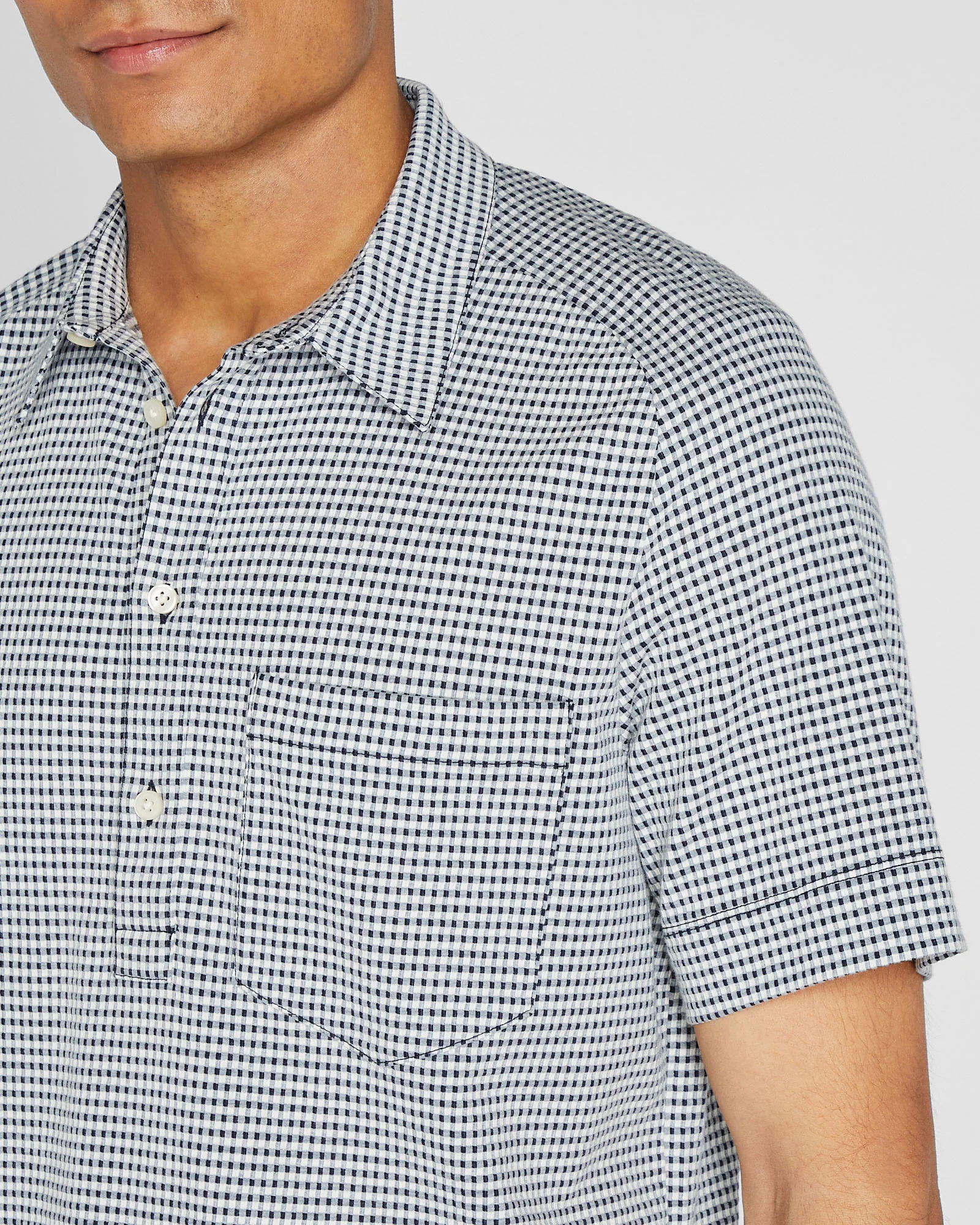 Seersucker Knit Popover - Image 3