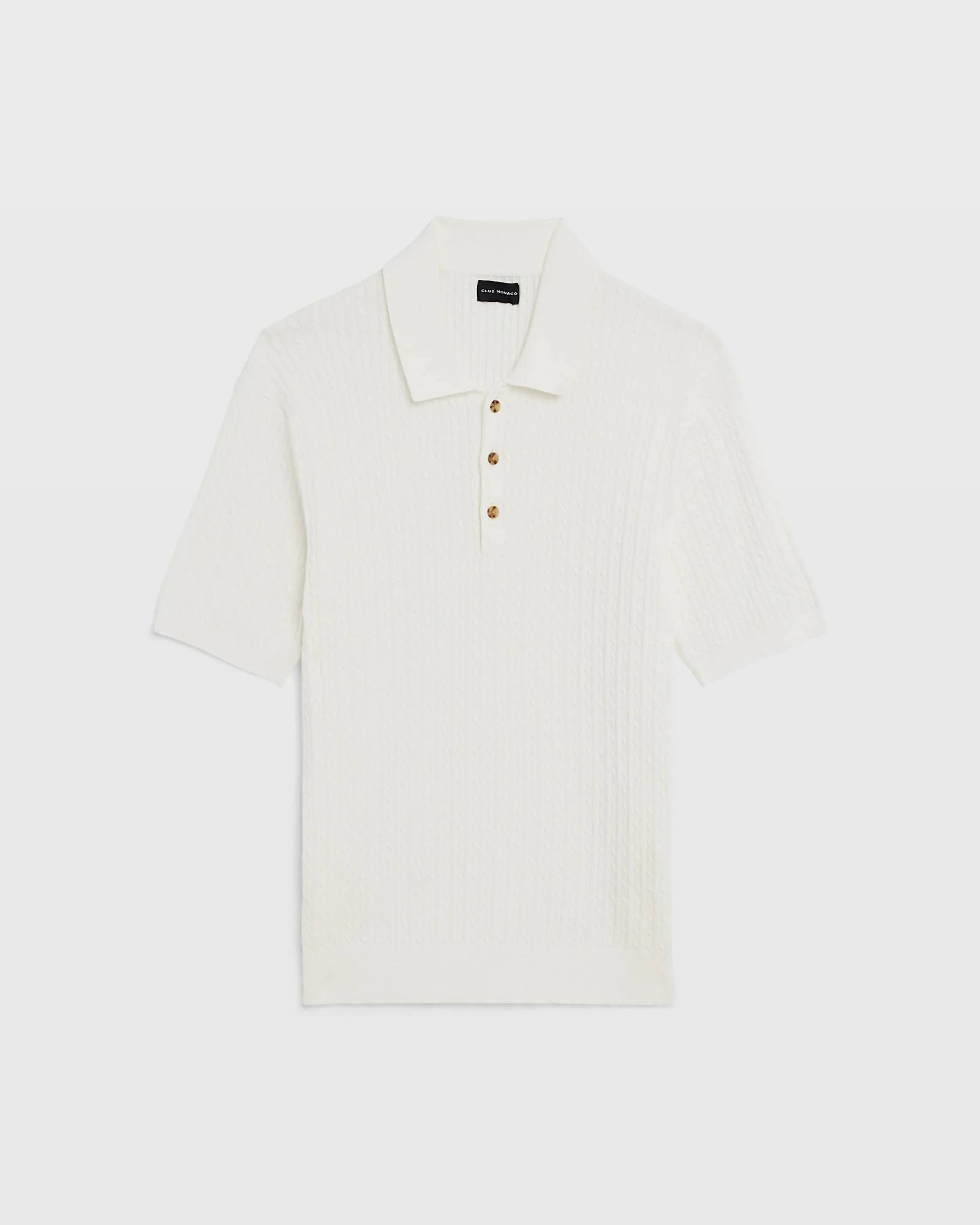 Short-Sleeve Cable Polo - Image 5